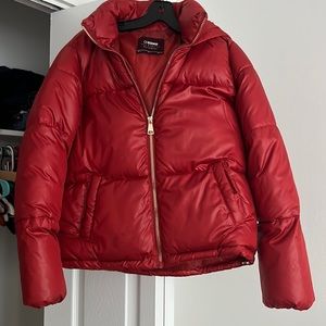 Red Puffer Coat